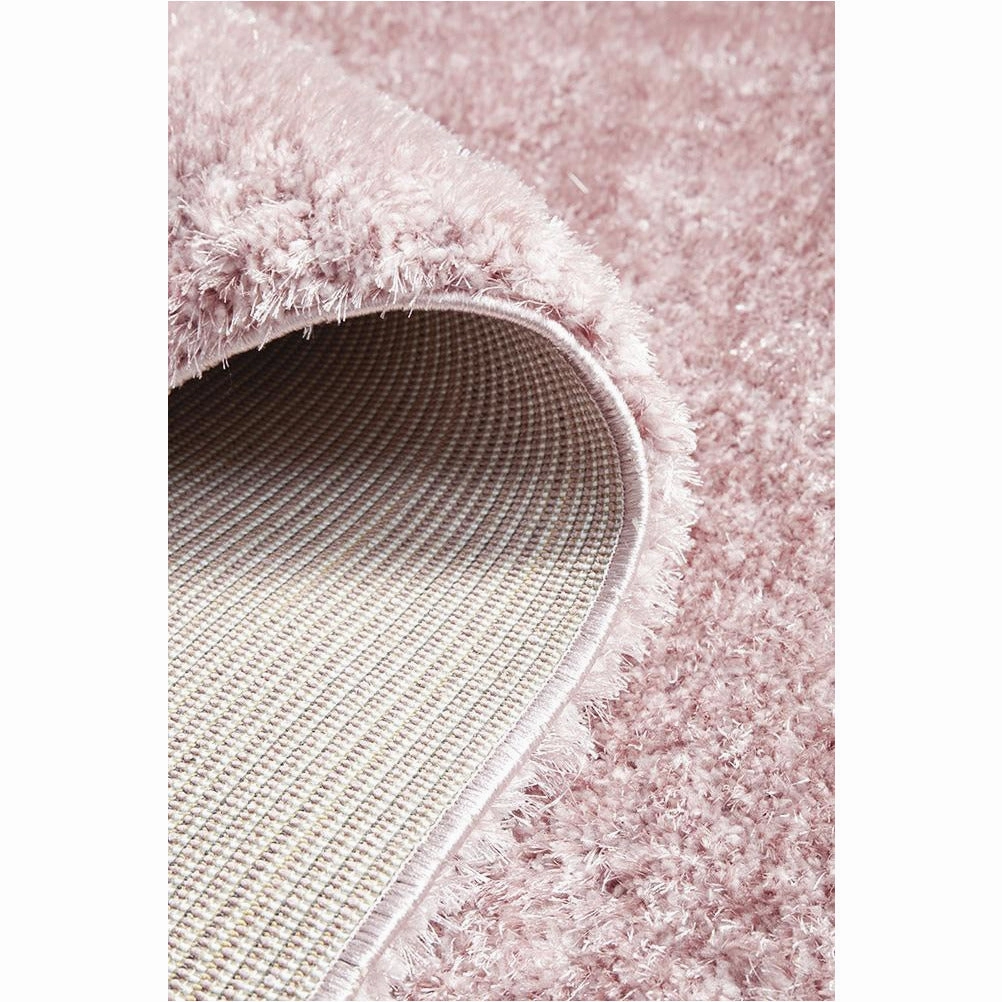 Dawson Blush Modern Soft Shaggy Rug