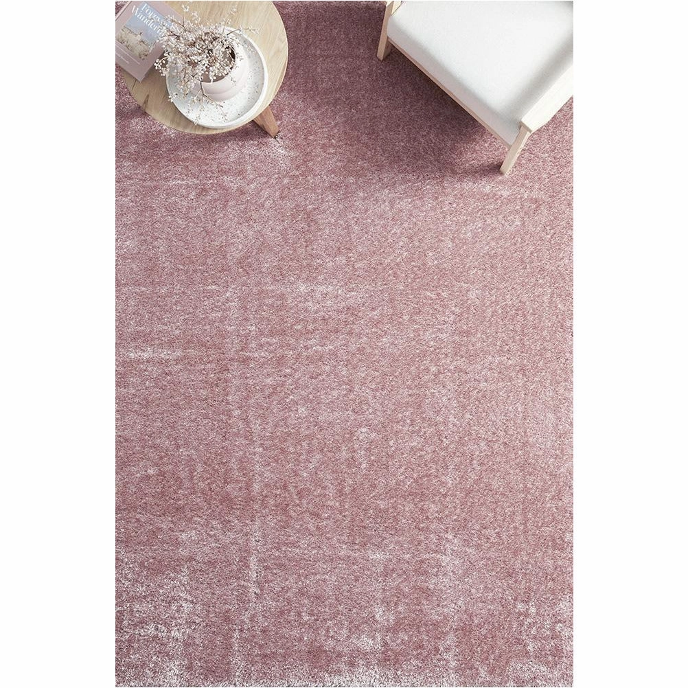 Dawson Blush Modern Soft Shaggy Rug