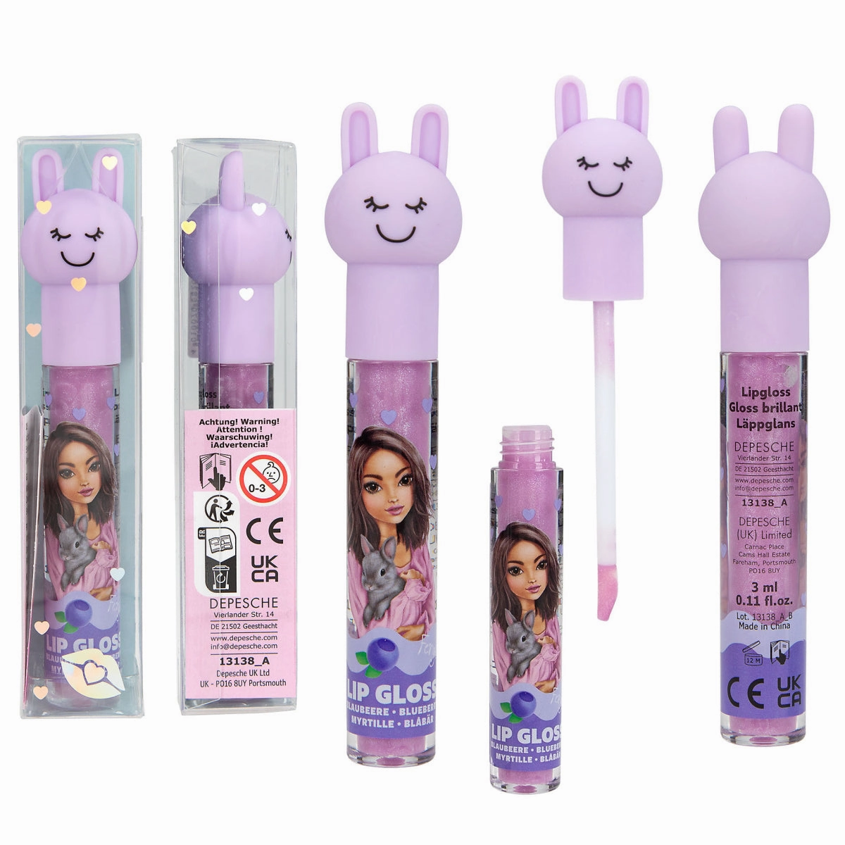 Depesche TOPModel Lipgloss Bunny Beauty and Me (1pc)