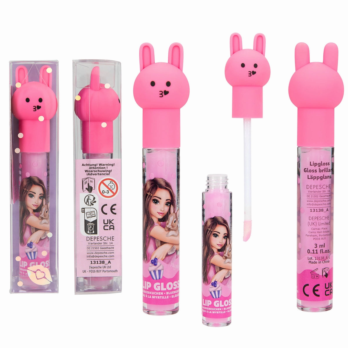 Depesche TOPModel Lipgloss Bunny Beauty and Me (1pc)