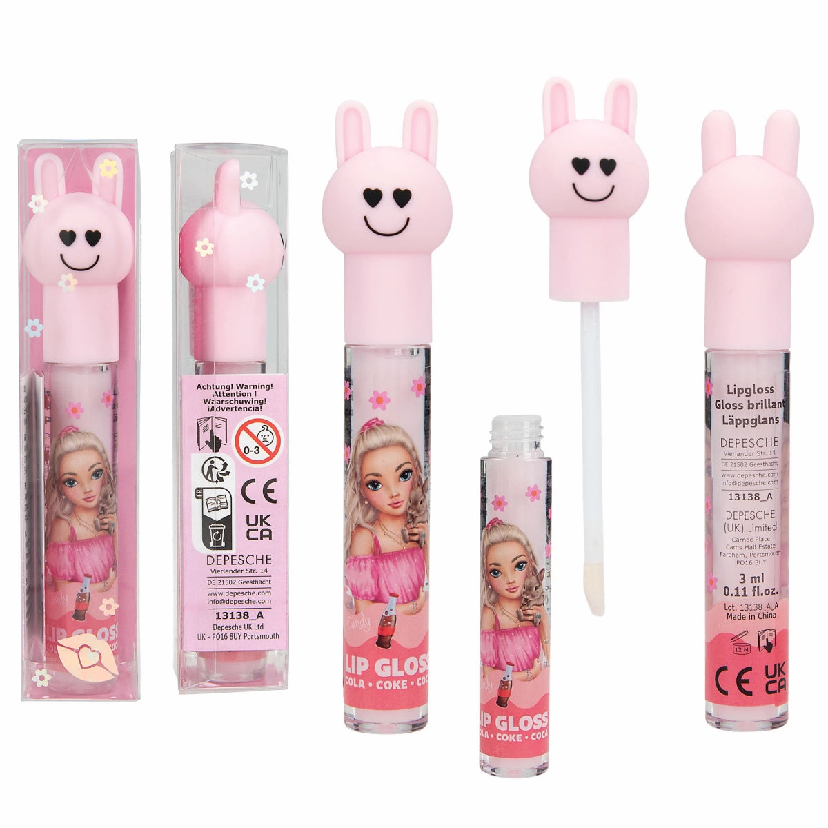 Depesche TOPModel Lipgloss Bunny Beauty and Me (1pc)