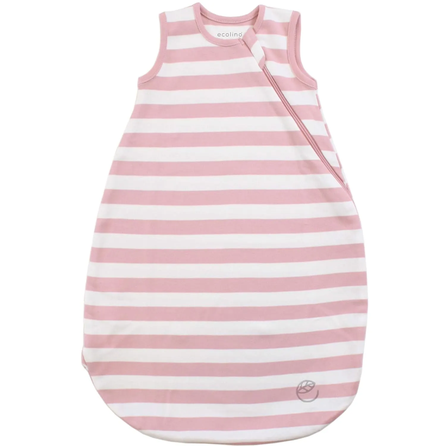 Ecolino Organic Cotton Baby Sleep Sack - 2-Way Zipper Baby Wearable Blanket - Toddler Sleeping Bag Sack - 18-36 Months - Blush