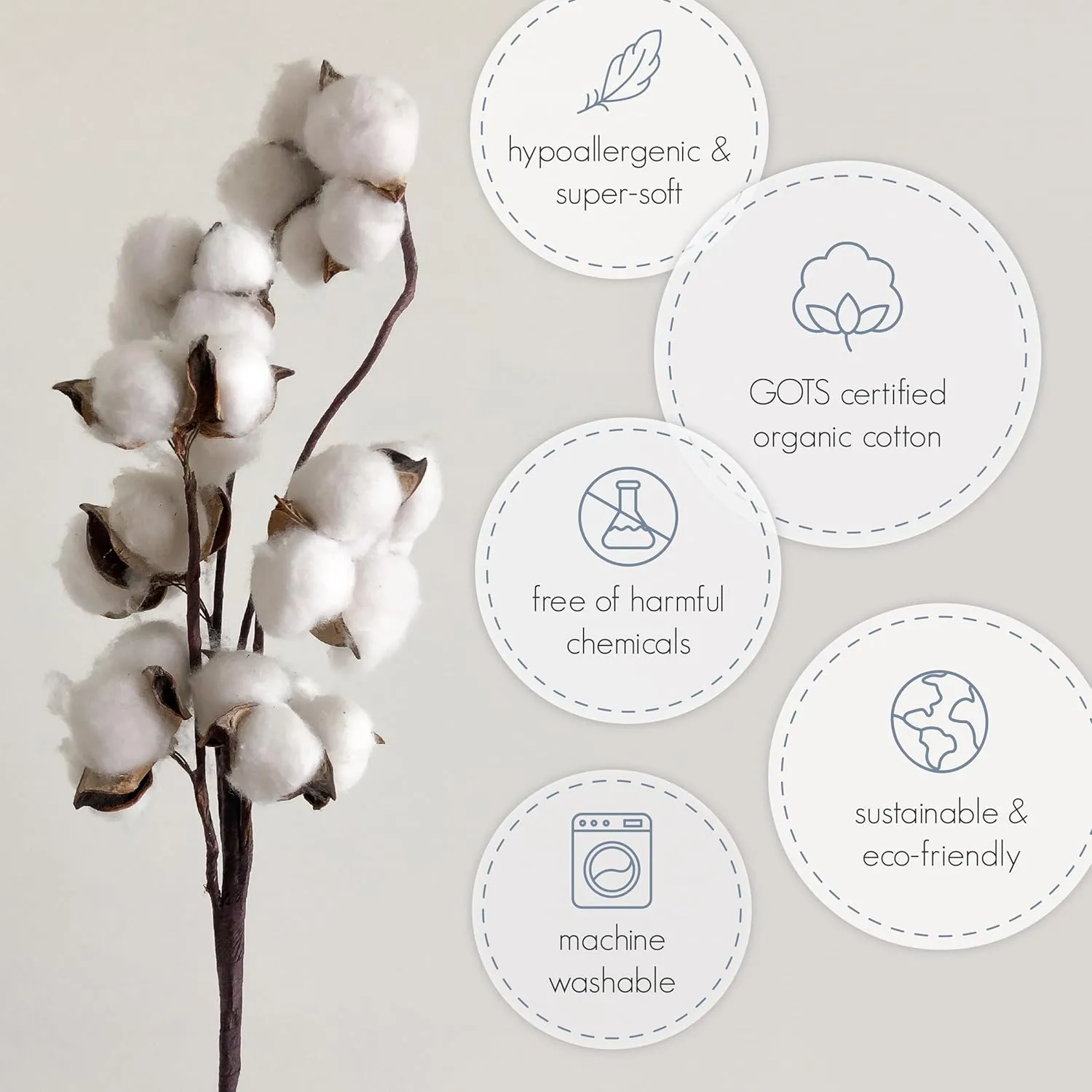 Ecolino Organic Cotton Baby Sleep Sack - 2-Way Zipper Baby Wearable Blanket - Toddler Sleeping Bag Sack - 18-36 Months - Blush