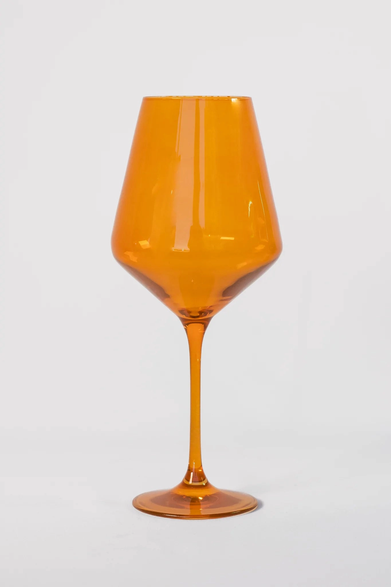 Estelle Colored Wine Stemware (Butterscotch)