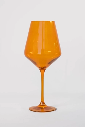 Estelle Colored Wine Stemware (Butterscotch)