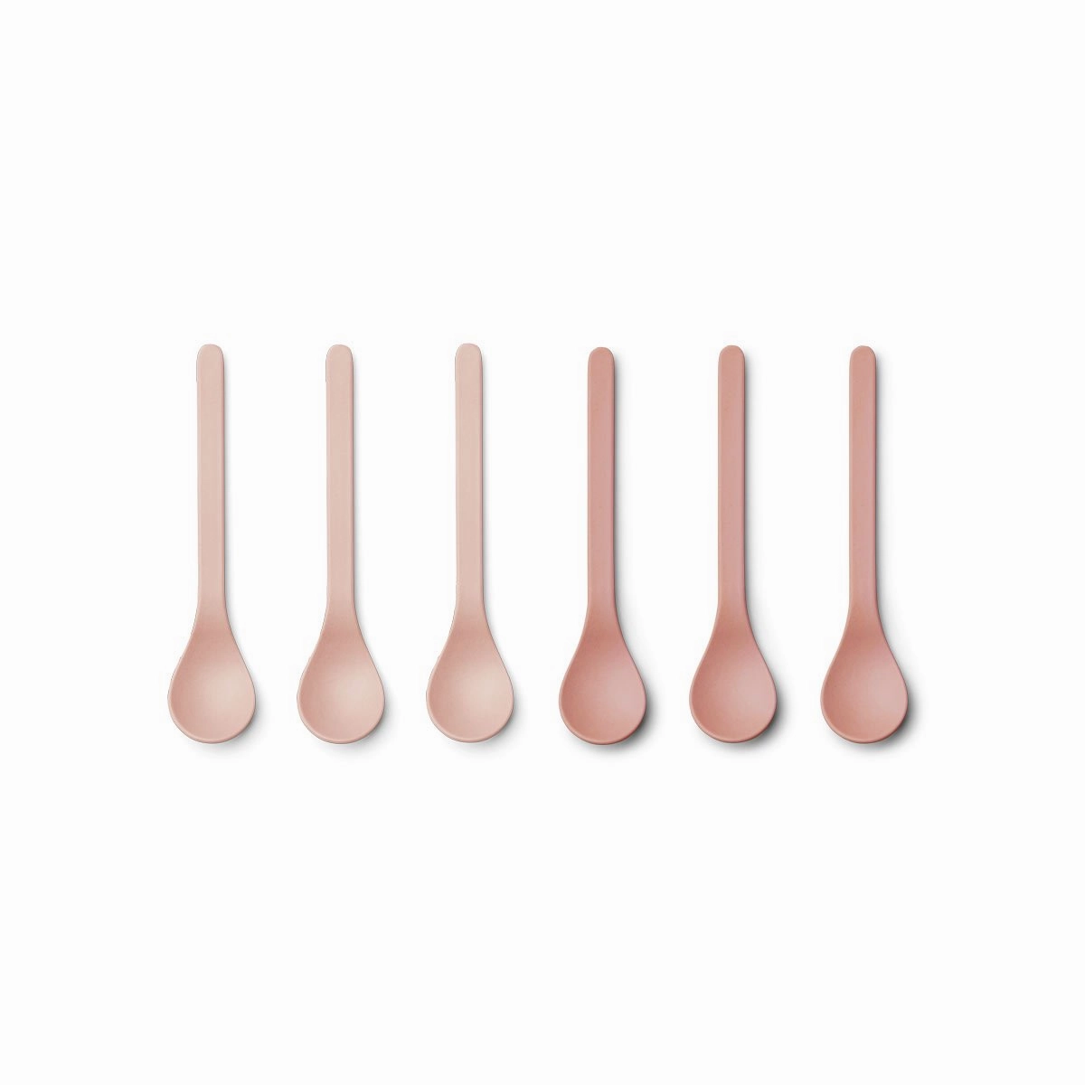 Etsu Bamboo Spoon 6 Pack - Coral blush mix