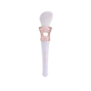 Flower Knows Butterfly Cloud Collar Angled Powder Brush,Soft Powder Blush Brush For Cheeks,Face Makeup Brush For A Sculpted Look,Lightweihgt,Vegan & Cruelty-Free(Frosty Wisteria)