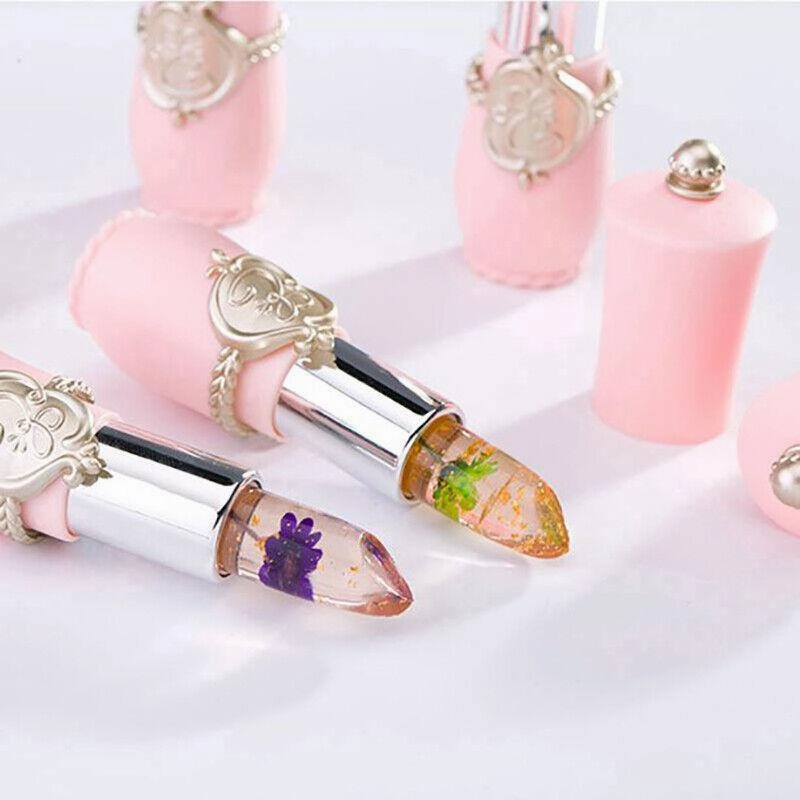 Flower Lipstick Color Jelly Transparent Magic Changing Lip Temperature Change Au