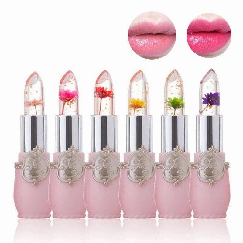 Flower Lipstick Color Jelly Transparent Magic Changing Lip Temperature Change Au