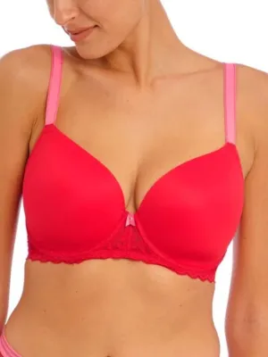Freya Women's Offbeat Underwire Demi Molded Plunge T-Shirt Bra