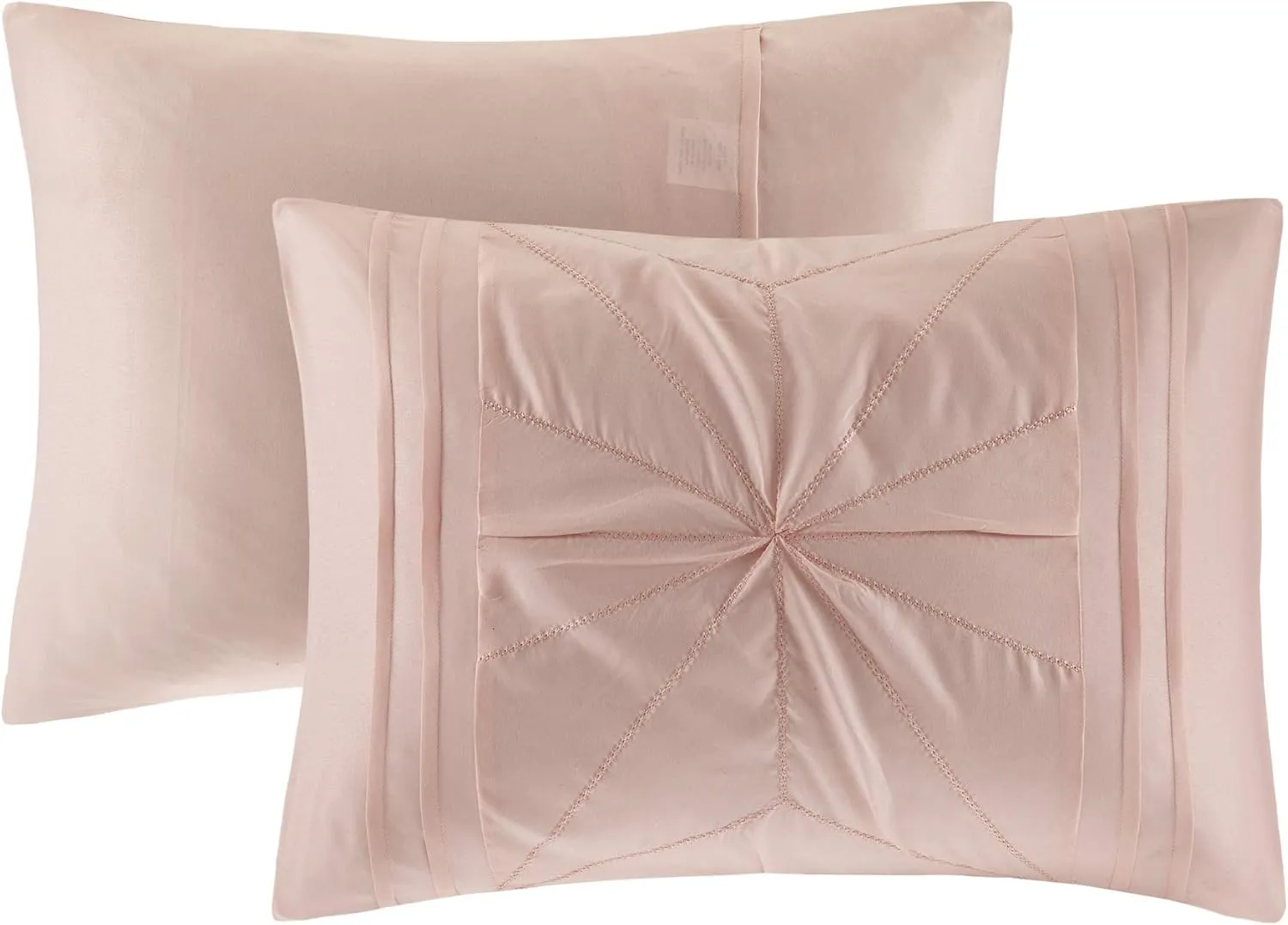 Intelligent Design Toren Complete Bag Tufted Embroidered Comforter with Sheet, Season Bedding Set, Full, Pink