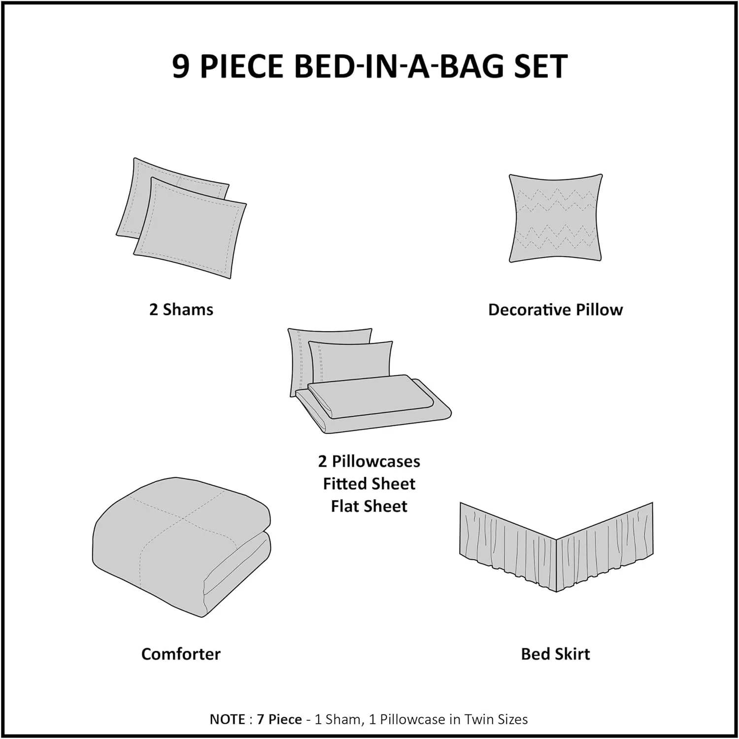 Intelligent Design Toren Complete Bag Tufted Embroidered Comforter with Sheet, Season Bedding Set, Full, Pink