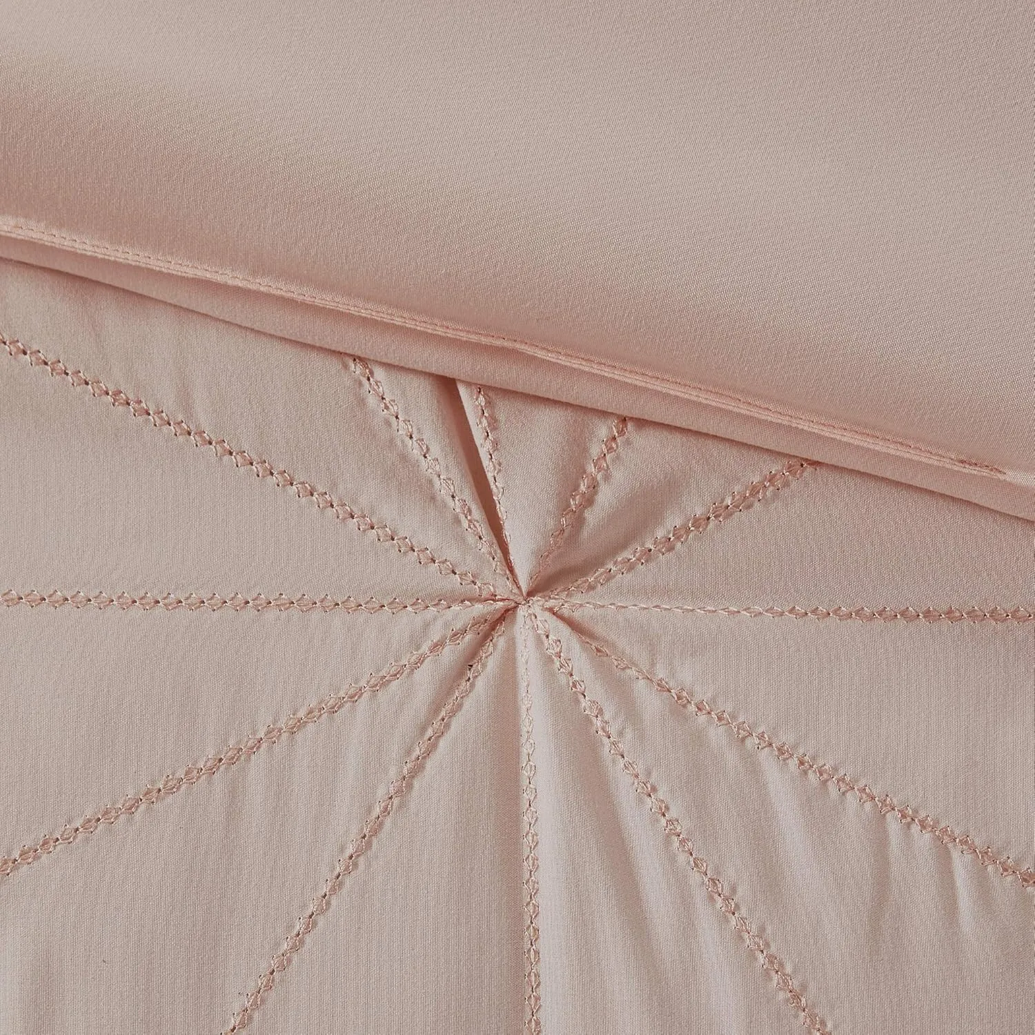 Intelligent Design Toren Complete Bag Tufted Embroidered Comforter with Sheet, Season Bedding Set, Full, Pink