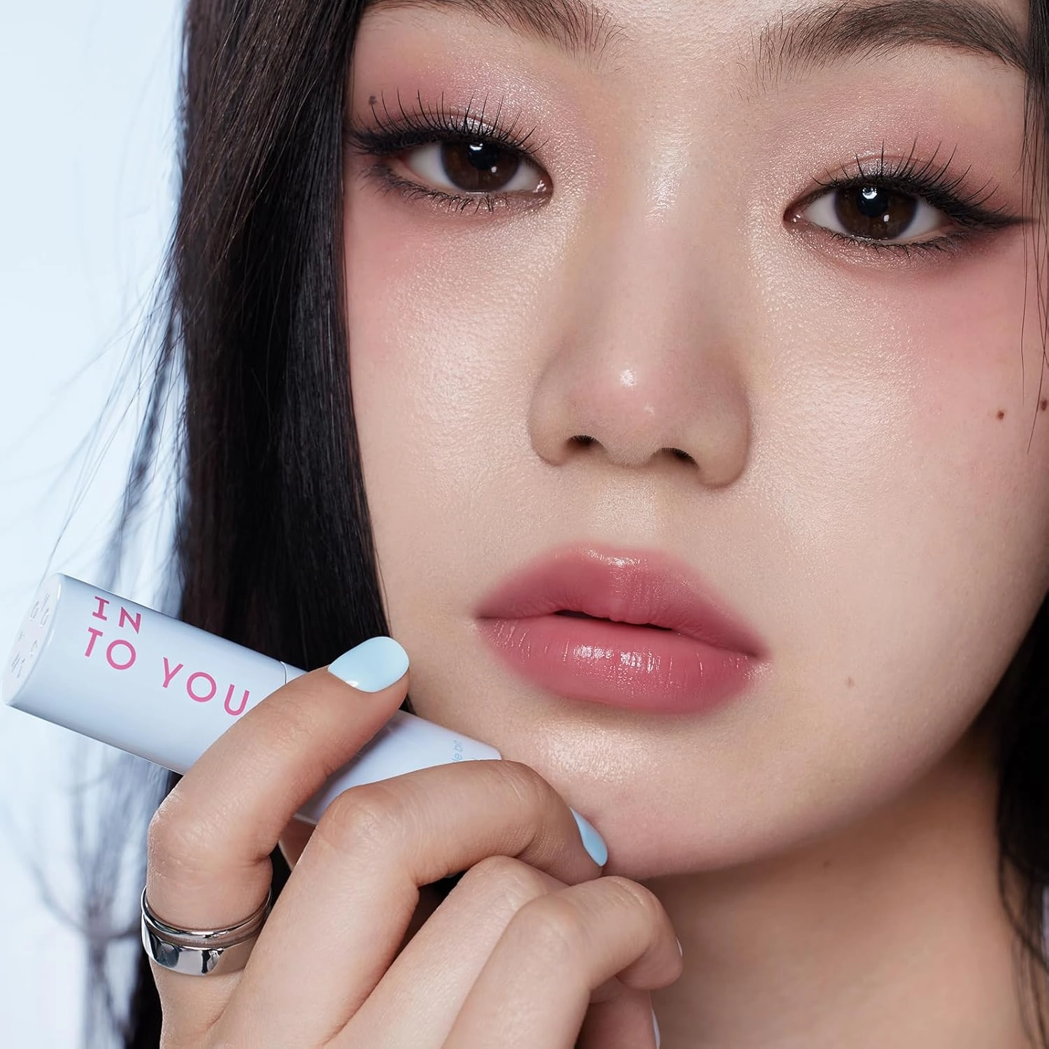 INTO YOU Multi-use Blush Stick Clean Fit and Clean Makeup, 3 in 1 Blendable Color and Cooling Water-like Feeling Blush Stick for Cheeks, Eyes and Lips, Pure Dew Glow(CMS01)