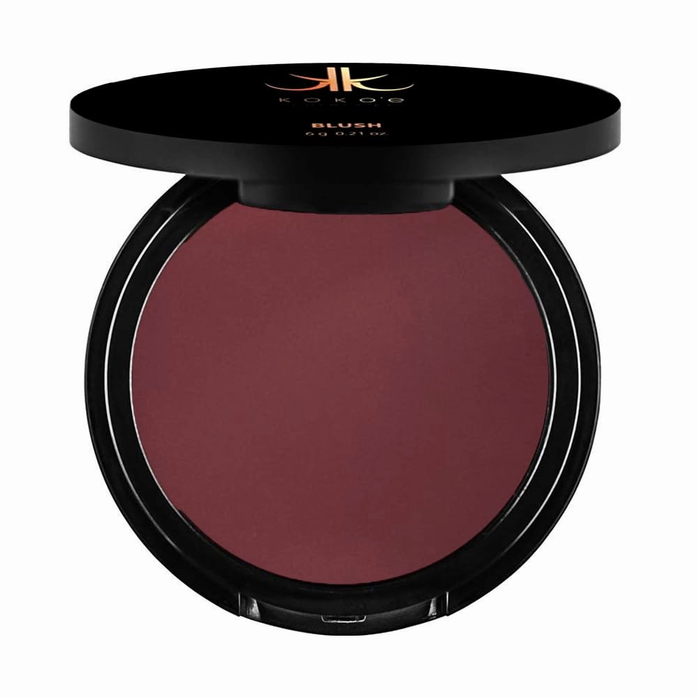 Koko'e Cosmetics Blush powder Makeup, Fresh Glow & Long-Lasting, face makeup (Maroon)