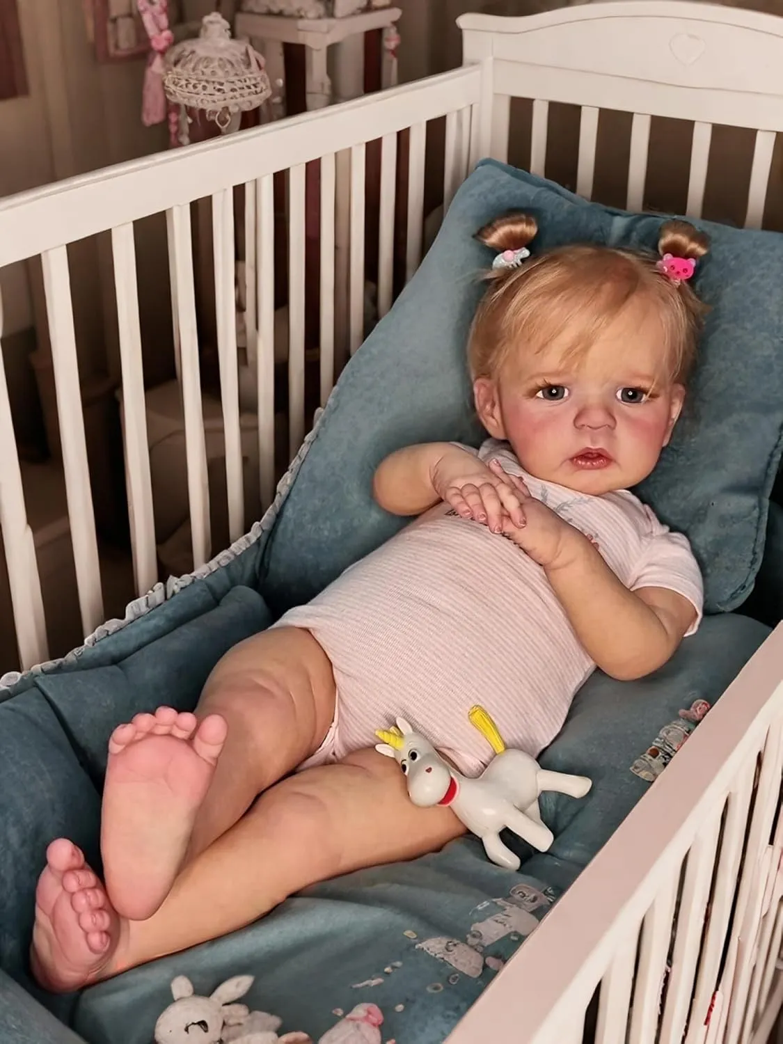 Lifelike Reborn Baby Dolls Girl - 24 Inch Standable Toddler Reborn Doll Realistic Newborn Soft Vinyl Baby Dolls Toy for Kids Age 3 