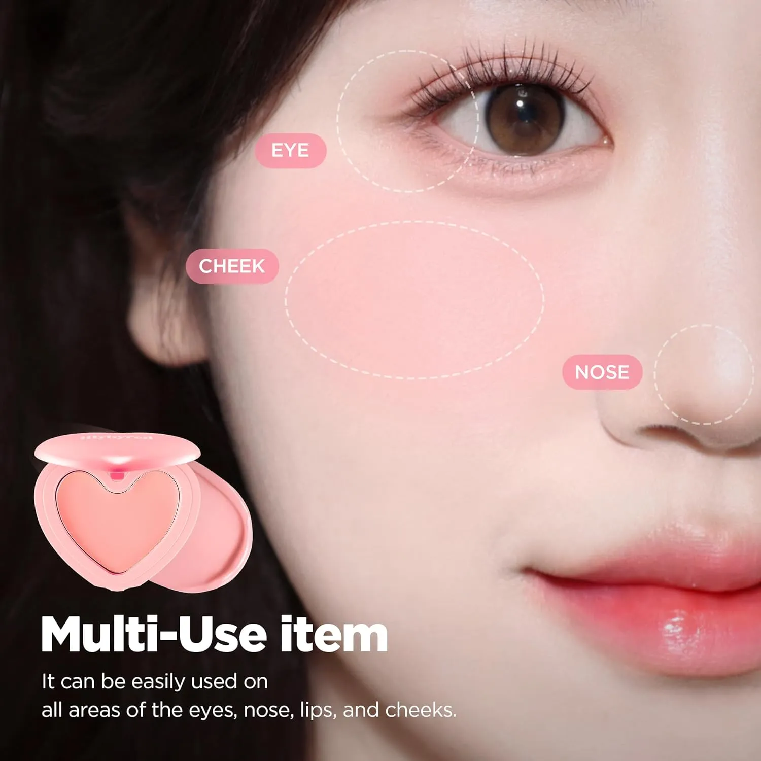 lilybyred LUV BEAM Cheek Balm | Soft Color, Glowy Finish, Creamy Texture | Natural-Looking Flush | Korean Beauty (02 Innocent Pink)