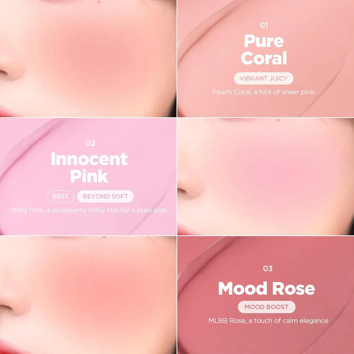 lilybyred LUV BEAM Cheek Balm | Soft Color, Glowy Finish, Creamy Texture | Natural-Looking Flush | Korean Beauty (02 Innocent Pink)