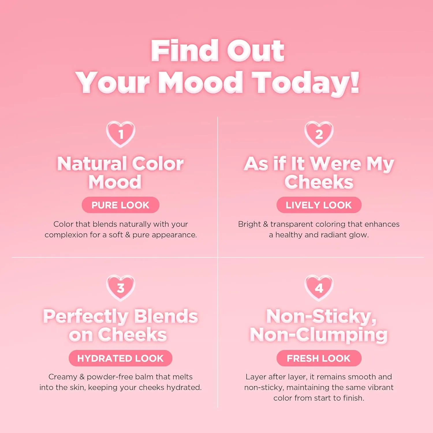 lilybyred LUV BEAM Cheek Balm | Soft Color, Glowy Finish, Creamy Texture | Natural-Looking Flush | Korean Beauty (02 Innocent Pink)