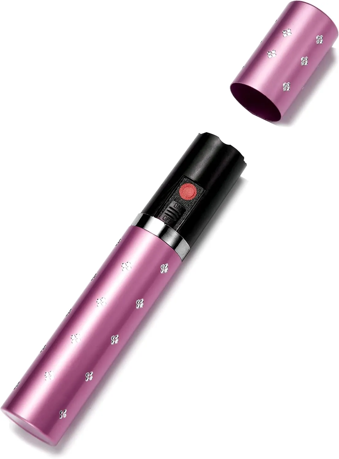 Lipstick Stun Gun for Women, self Defense Flashlight Stun Guns with Safety Disable Pin.Wall Charger Included