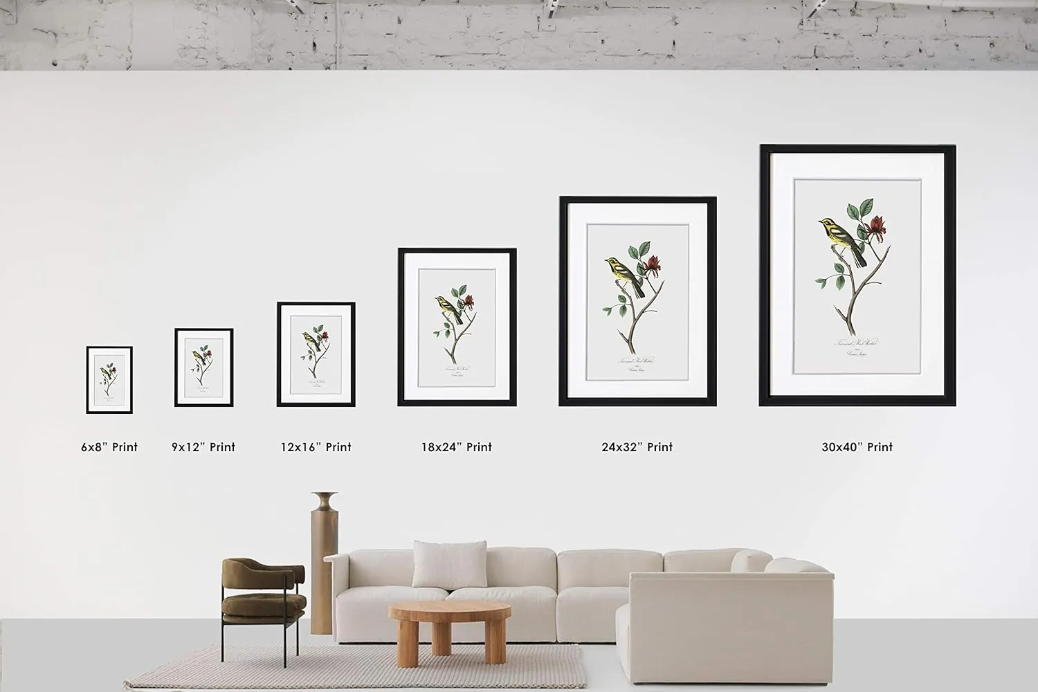 LIVESTOCK Vintage Flower Wall Art Print Old Blush Rose - Rosa Indica Vulgaris by Famed Royal Painter Pierre-Joseph Redouté, 18th 19th Century Botanical Poster, Gold frame, 30x40