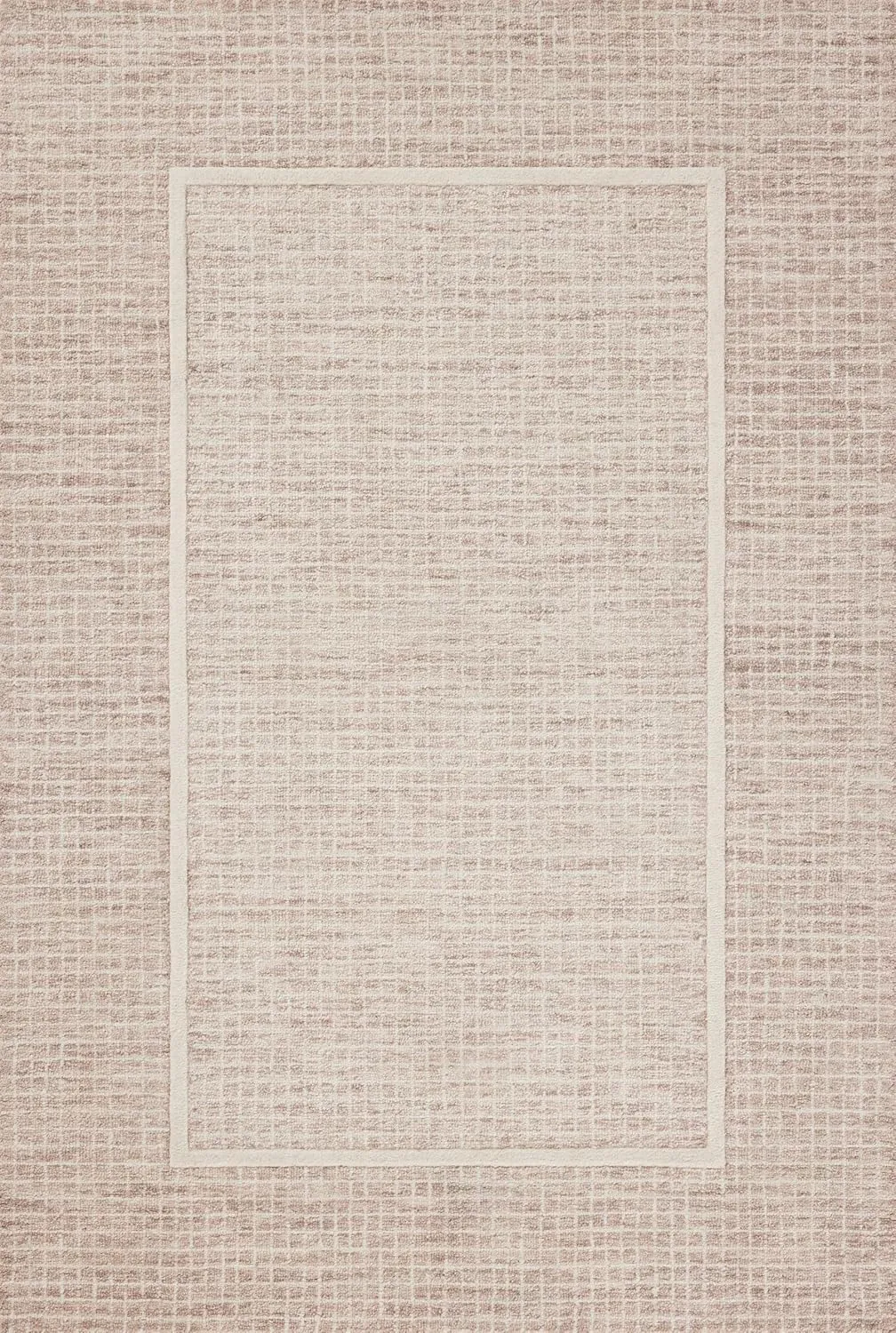 Loloi Chris Loves Julia Briggs Collection, Blush & Ivory, 2'-6" x 7'-6" Runner Rug – Minimal Gritted Design Area Rugs for Living Room Bedroom Entryway & Hallway No Shed High Traffic Home Decor Rug