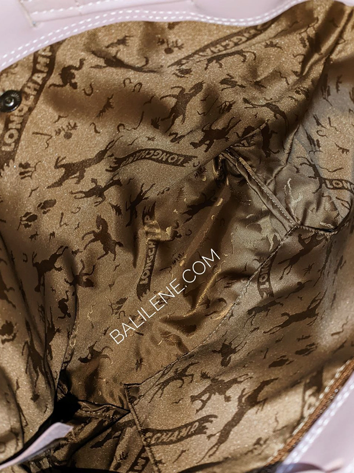 Longchamp Le Pliage Cuir Backpack Blush