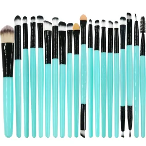 Make Up Brushes Set Makeup Brushes Makeup Brush Set 20 Pieces Pen For Foundation Blush Concealer Makeup Tools Set(Blue)