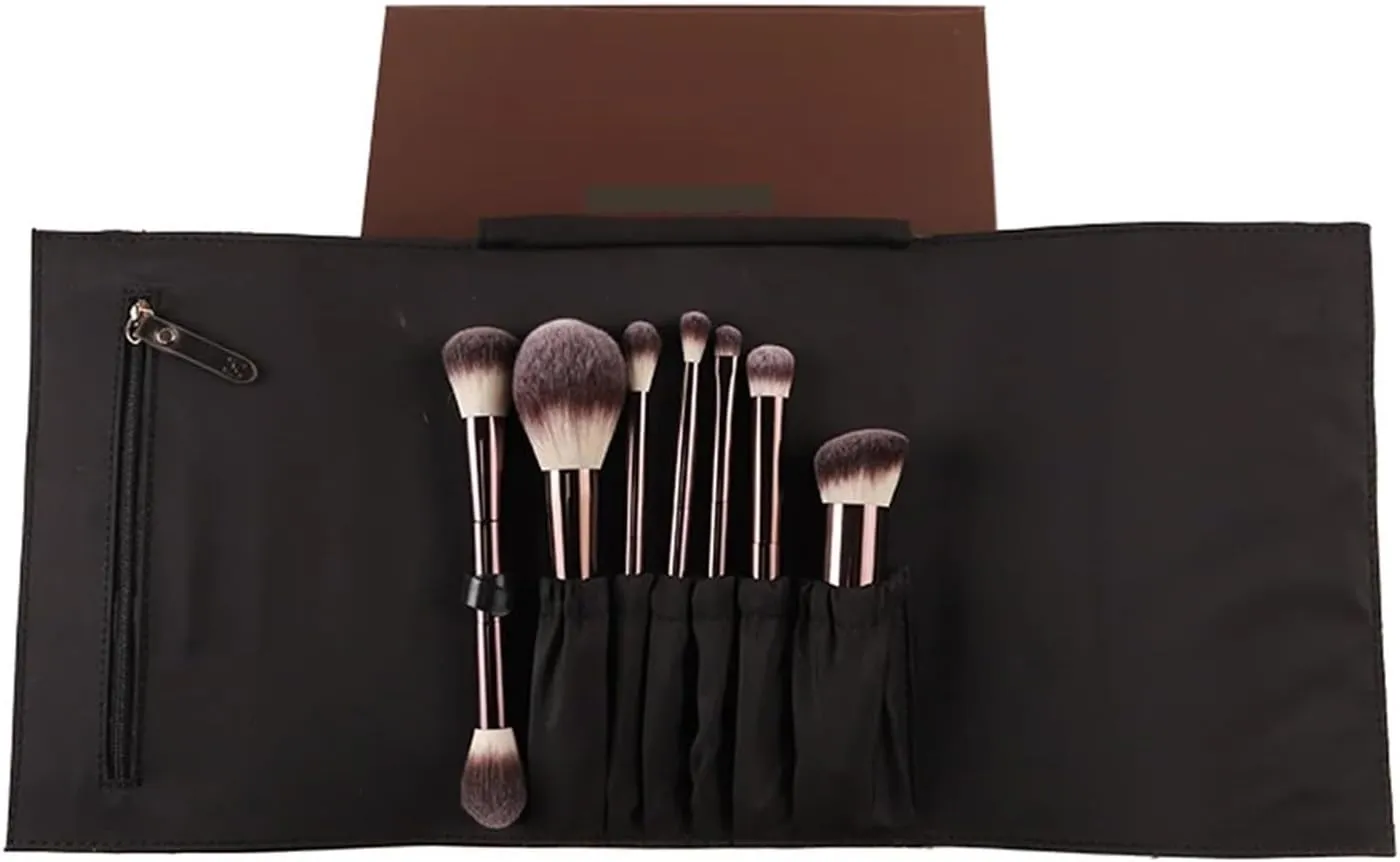 Makeup Brush 7 Set New Upgrade, Soft Fluffy Fiber Eyeshadow Concealer Loose Powder Blush Multifunctional Makeup Brush