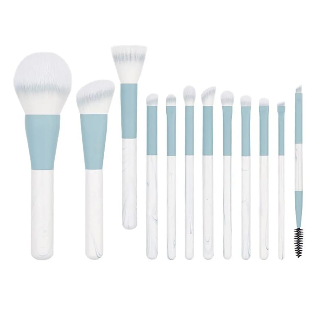 Makeup Brush Set 12 Soft Bristles Spray Paint Brush Blush Brush Makeup Brush Organizer Bag
