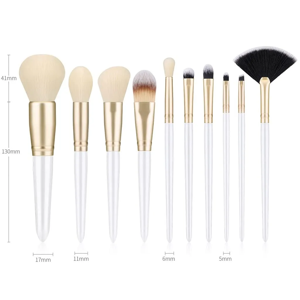 Makeup Brushes Set Blush Foundation Eyeshadow Eyeliner Lip Face Powder Makeup Cosmetic Brush Kit 10pcs