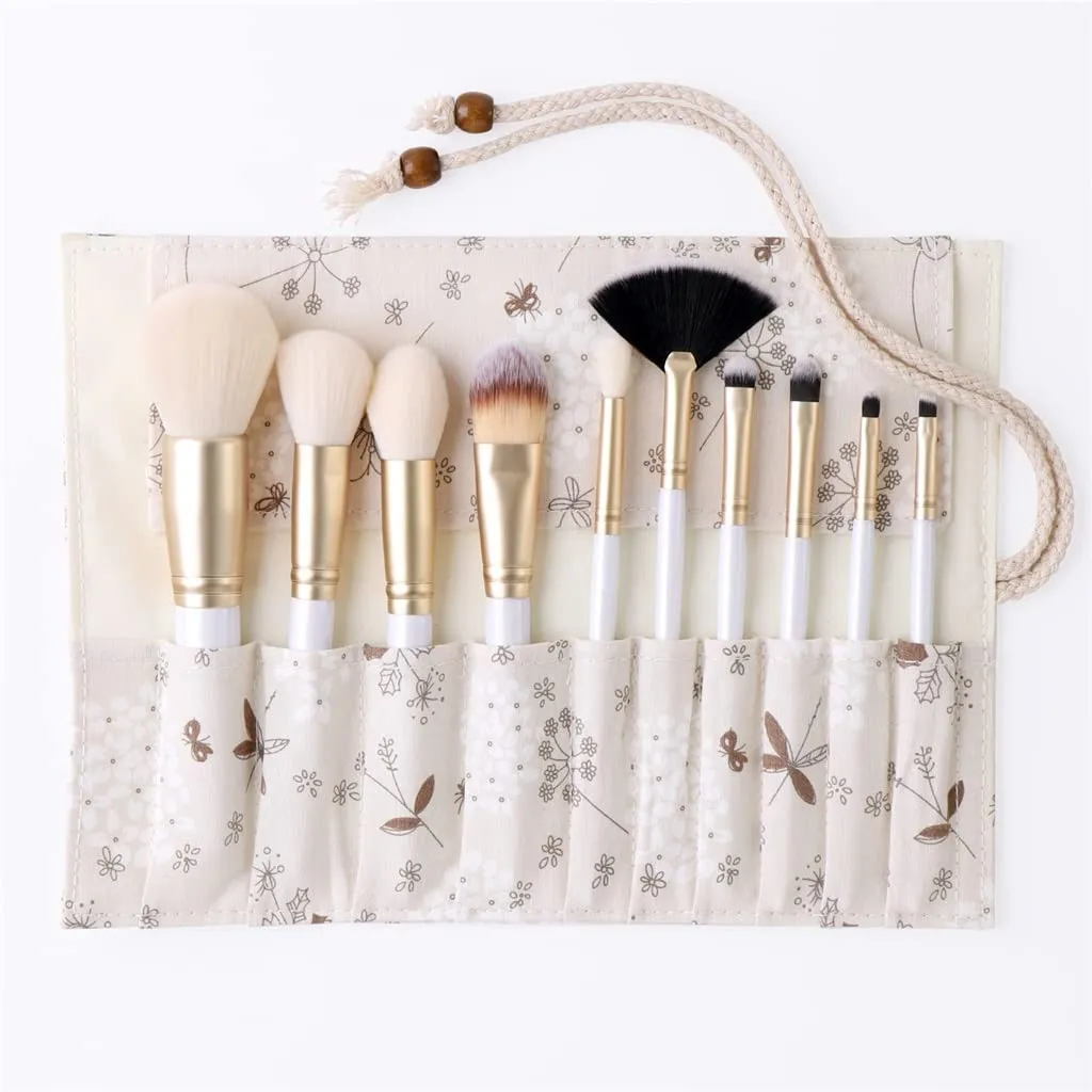 Makeup Brushes Set Blush Foundation Eyeshadow Eyeliner Lip Face Powder Makeup Cosmetic Brush Kit 10pcs