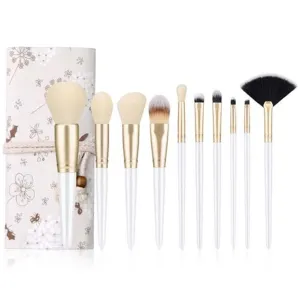 Makeup Brushes Set Blush Foundation Eyeshadow Eyeliner Lip Face Powder Makeup Cosmetic Brush Kit 10pcs