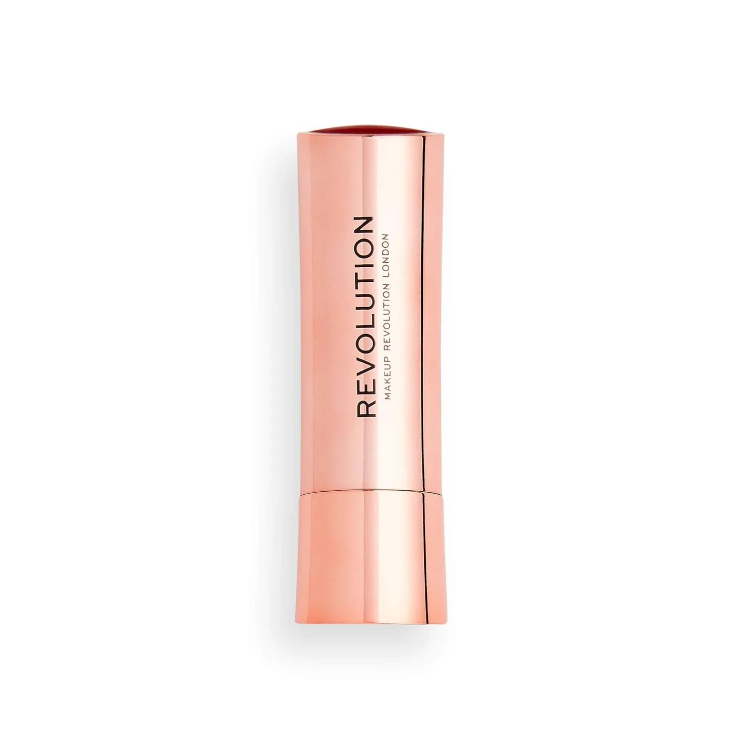 Makeup Revolution Satin Kiss Lipstick, Intense Color, Available In 12 Shades, Vegan & Cruelty-Free, Ruby, 3.5g