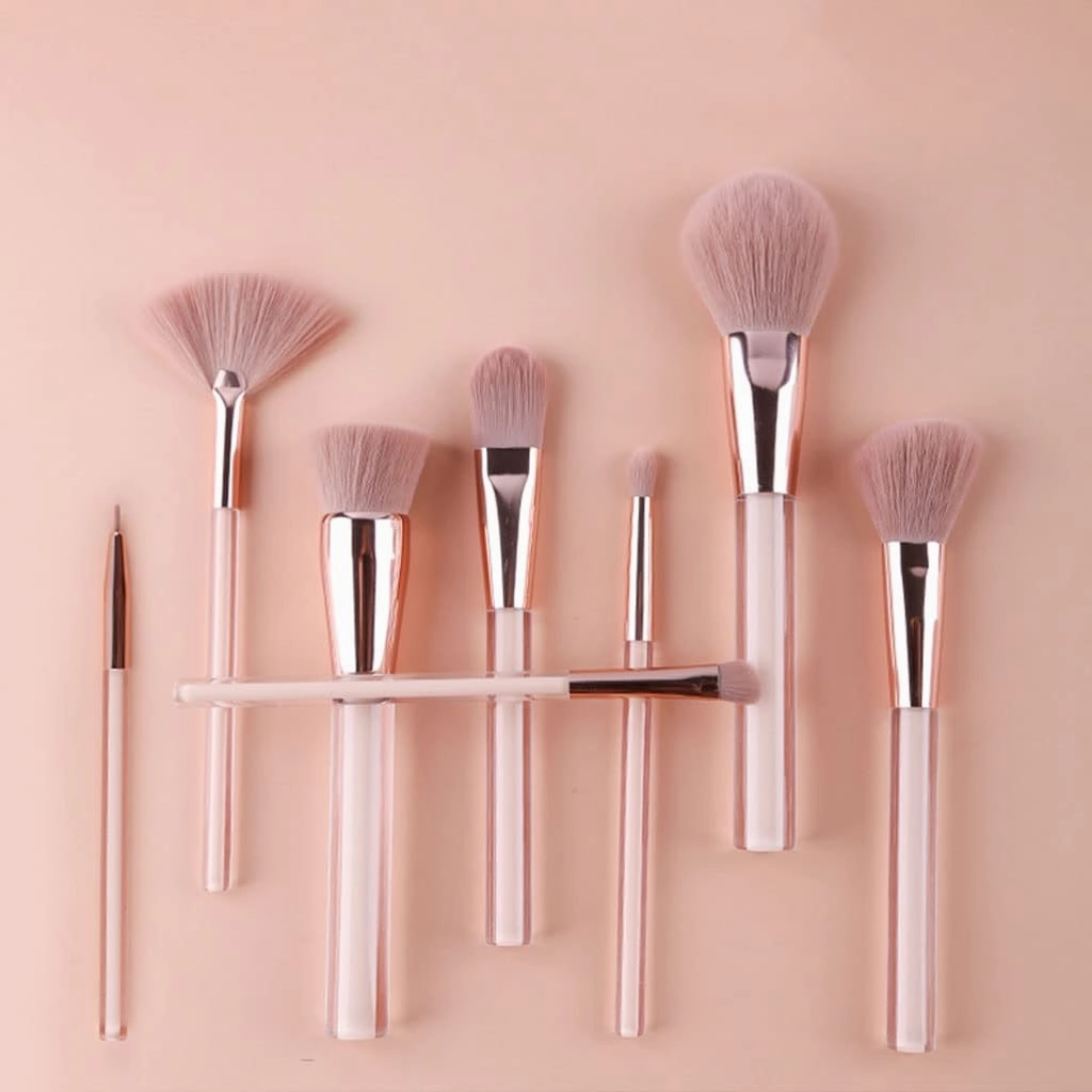 Makeup Brush, Complete Set, Portable, 8-piece Makeup Brush Set, Makeup Tools