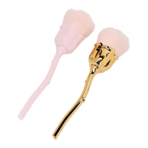 Manicure Dust Brush, 2pcs Rose Nail Dust Remover Rose Nail Powder Cleaning Brush Manicure Dust Remover Makeup Brush Dip Powder Nail Supplies