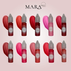 Mara Pro - Lip Pigments Set (10 x 15ml)