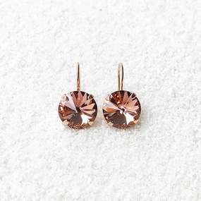 Mars Rover Blush Crystal Drop Earrings