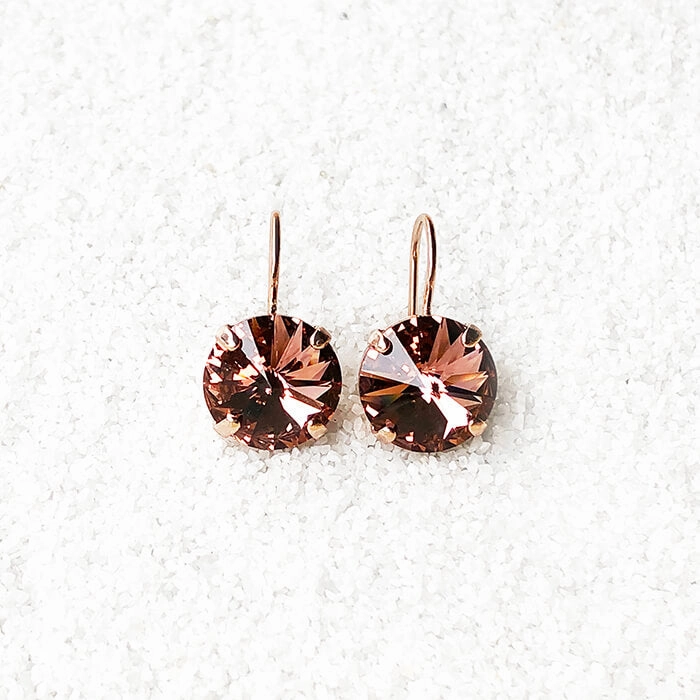 Mars Rover Blush Crystal Drop Earrings