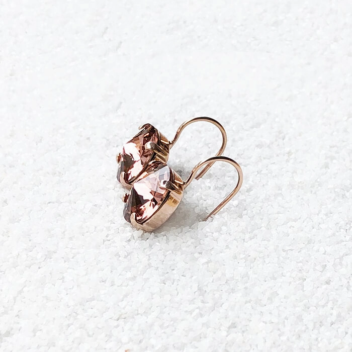 Mars Rover Blush Crystal Drop Earrings