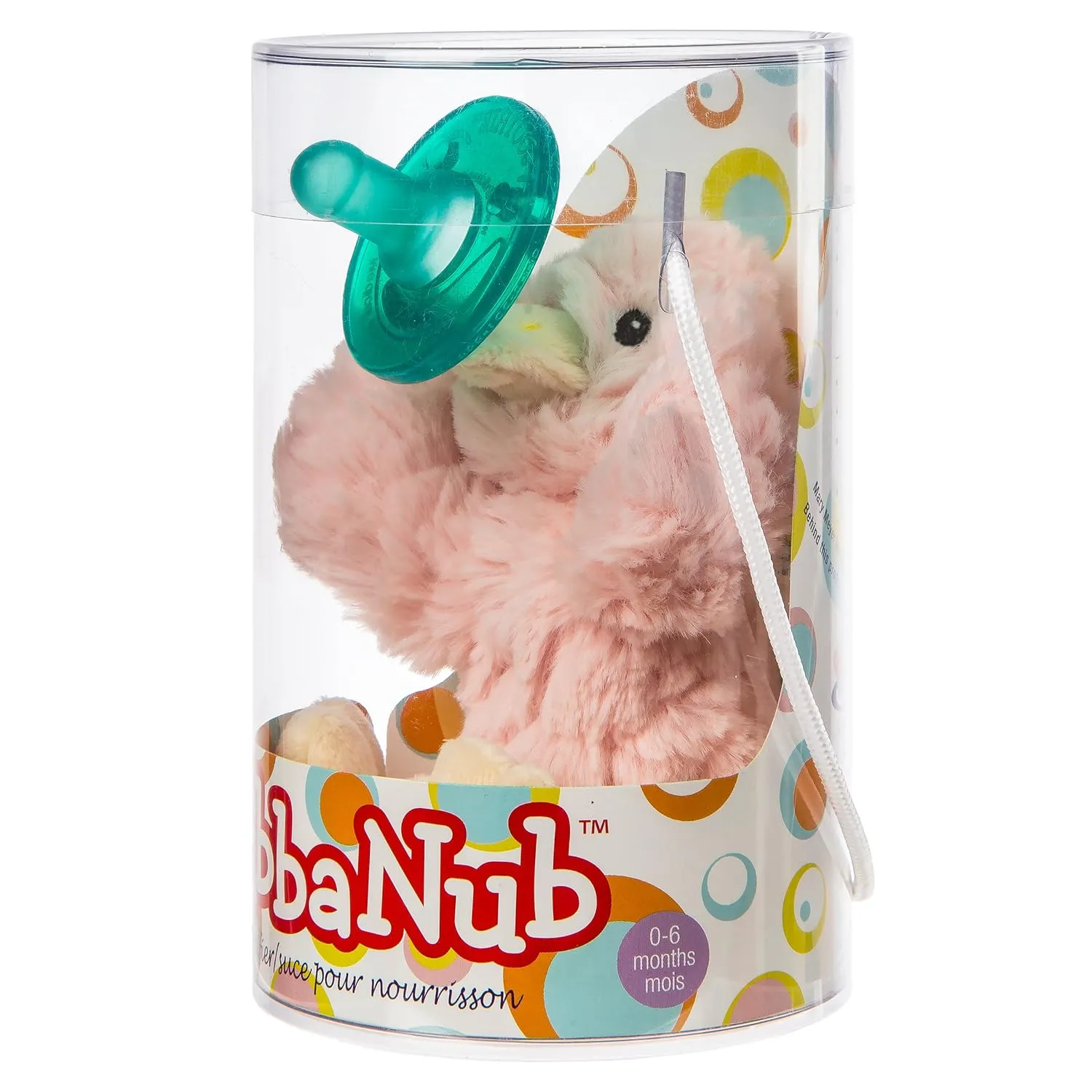 Mary Meyer WubbaNub Infant Pacifier, 6-Inches, Blush Putty Duck