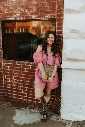 Mauve Romper