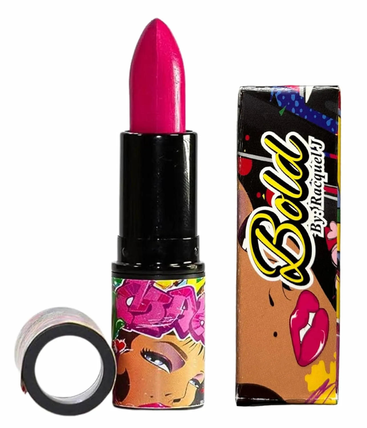 Mega Matte Bright Hot Pink Lipstick, Gifts for Mom & Her | 24 Hour Long Lasting, Smudge Proof, Moisturizing & Hydrating Formula, Infused with Vitamin E & Cruelty Free (Magenta Pop)
