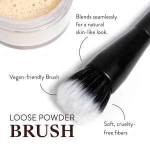 Mented Cosmetics Soft Synthetic Makeup Brushes, Blush, Concealer, Powder & Primer, Densely Packed Blending Brush for Face Makeup, Ideal for Women, Powder Brush