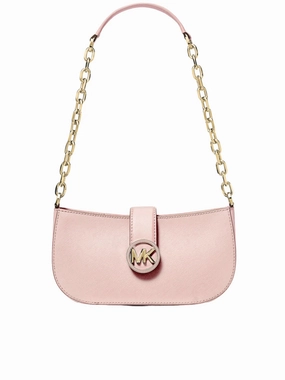 Michael Kors Small Carmen Pouchette Shoulder Bag Powder Blush