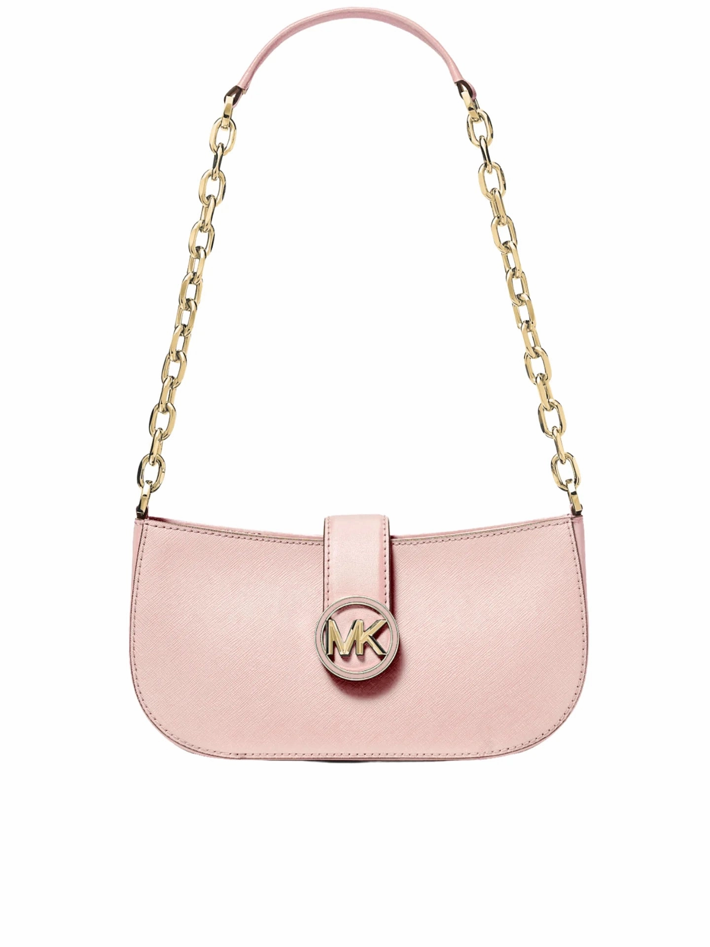 Michael Kors Small Carmen Pouchette Shoulder Bag Powder Blush