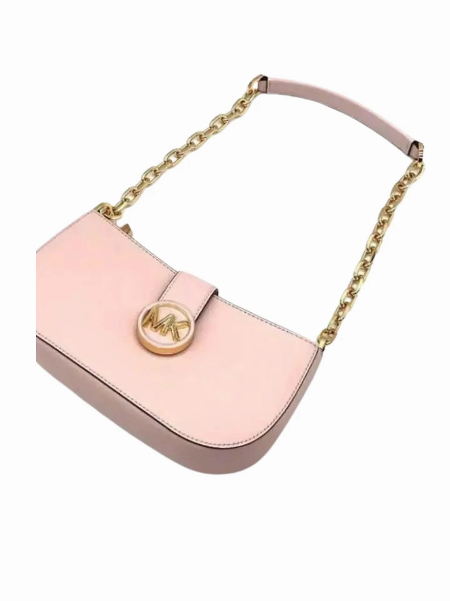 Michael Kors Small Carmen Pouchette Shoulder Bag Powder Blush