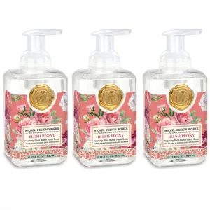 Michel Design Works Foaming Hand Soap, 17.8-Fluid Ounce, Blush Peony 3-PACK