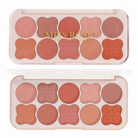 Miss Rose 10 Color Of Blush In Single Package For Girls And Women