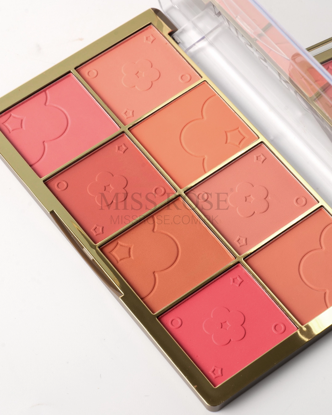 Miss Rose 8-Color Gold Brick Blush Palette